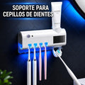 DISPENSADOR CREMA DENTAL + SOPORTE ESTERILIZADOR DE CEPILLOS