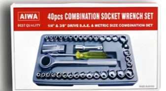 JUEGO COPAS RATCHET 40 PIEZAS MECÁNICA REF-100dddf