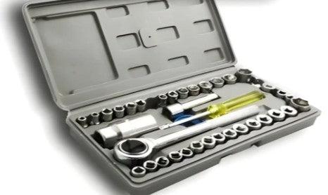 JUEGO COPAS RATCHET 40 PIEZAS MECÁNICA REF-100dddf