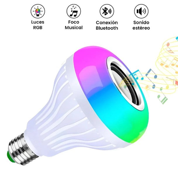 Bombillo Parlante LED RGB – Ref. REF-5DDD