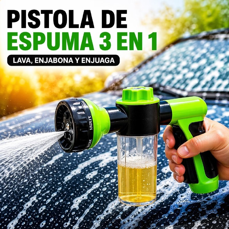 PISTOLA ESPUMA 3 3N 1